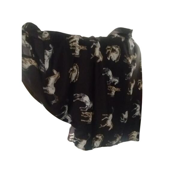 Beulah Style Women's All Size RARE Running Horse Oversized Equestrian Button Top - Picture 5 of 12